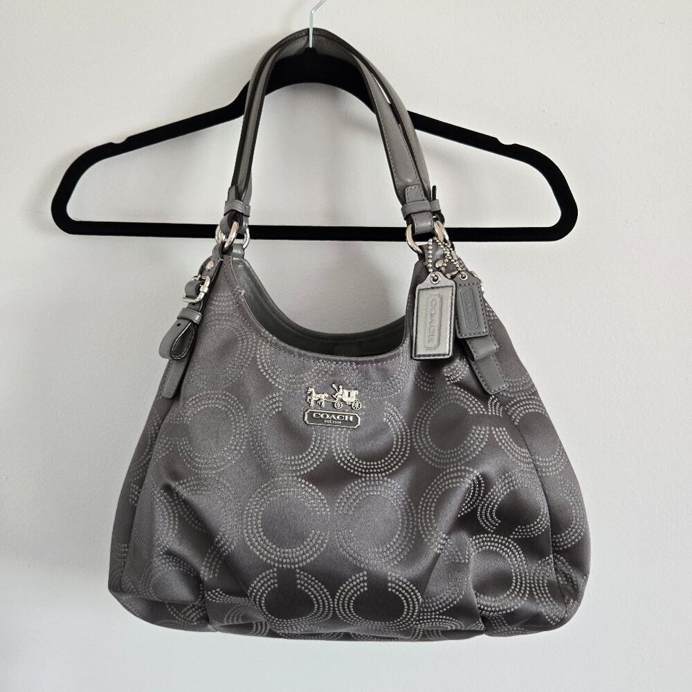 Coach grey purse